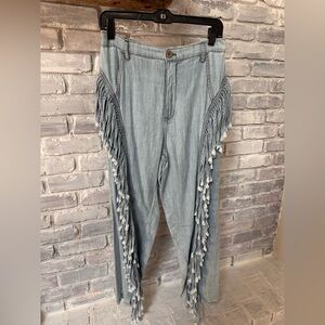 Mes Demoiselles Light Wash Denim Pants